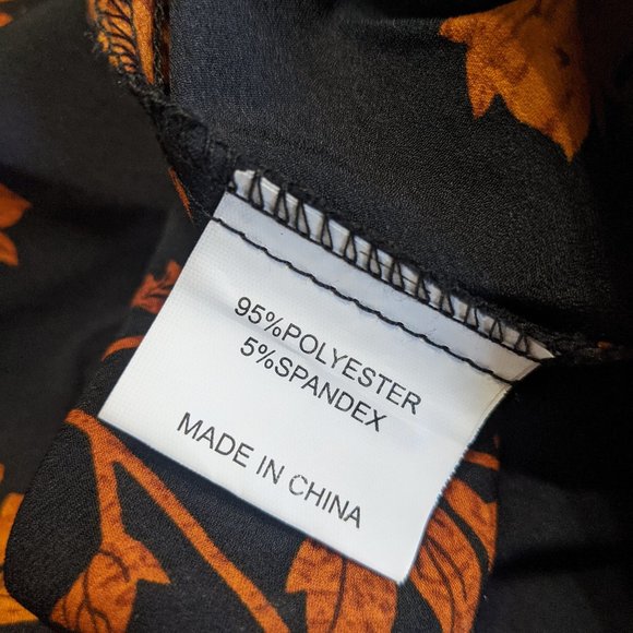 Long Sleeve Floral Print Dress- Size XL - Picture 8 of 8